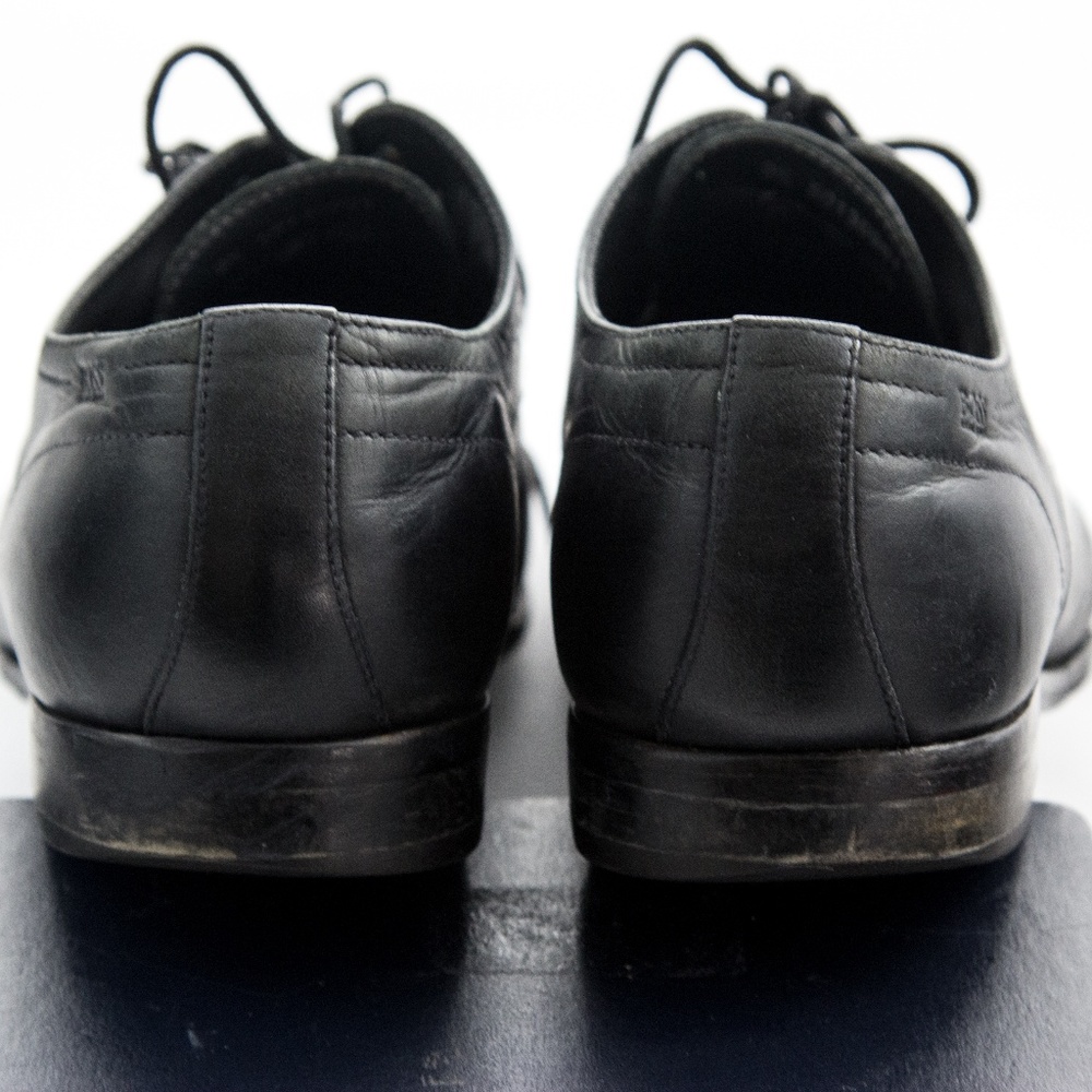 Hugo Boss Black Leather Lace-up Shoes Size 9.5 - Picture 7 of 8